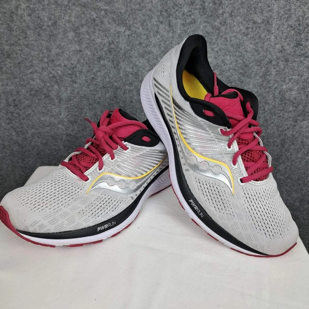 Saucony Guide 14 Womens 10.5  Alloy Cherry Running Shoes PWRRUN Formfit Sneakers